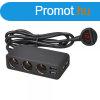 Szivargyjt eloszt 3-as + 4db USB + voltmr 12-24V AM0375