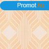 Retro Chic bzs, narancssrga retro, geometriai mints tapt