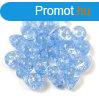 Cseh prselt csepp gyngy - Cracked Light Sapphire - 6x9mm (