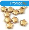 Cseh prselt csillag gyngy - Aztec Gold - 8mm