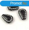 Lacy Tear prselt veggyngy - hosszban frt - Black Silver