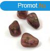 Cseh prselt csepp gyngy - Amethyst Vega Luster - 13x12 mm