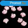 Ginko - cseh prselt ktlyuk gyngy - Ionic White Pink - 7.