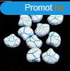 Ginko - cseh prselt ktlyuk gyngy - Ionic White Blue - 7.
