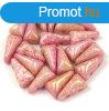 Vexolo cseh prselt 2lyuk gyngy ? White Pink Gold Luster -