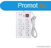 Steck SEL 815K 8-as fldelt eloszt fkapcsolval + 2 db USB