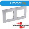 Legrand Nilo kettes keret, alumnium, Legrand 397042
