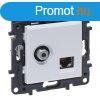 Legrand Nilo Step "F" tpus TV aljzat + RJ45 Cat