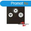 Legrand Program Mosaic TV-R-SAT csatlakozaljzat, antracit ,
