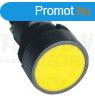 Nyomgomb, manyag test, srga 1NO, 0,4A/400V AC, IP42, d=