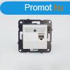 Panasonic RJ45 CAT 6 fali aljzat, keret nlkl, fehr