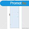 Szaunaajt veglap vztiszta 600x1800x8mm fggleges foganty