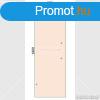 Szaunaajt veglap bronz 600x1800x8mm fggleges foganty fu