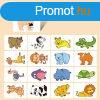 16 darabos Montessori Puzzle Krtya jtk #llatok