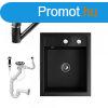 Grnit Mosogat NERO Parma + kihzhat zuhanyfejes Shower cs