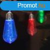 LED fnyfzr, villanykrte (10 LED, 1,9 mter, sznes, 2 x 