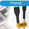 Havit 2m X-type design USB-C kbel H68