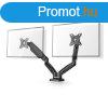NEDIS MMDOSGS110BK gzrugs asztali monitor tart, dupla, 15