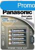 LR03 ALKLI AAA MIKRO ceruzaelem 1,26Ah 1,5V  4db-os PANASON
