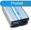 EcoSine SWE-1200-12 1200W tiszta szinusz inverter LCD-vel 12