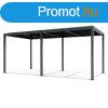LUXE pergola 5,8x4m antracit LED vilgtssal