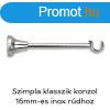 Klasszik szimpla karnisrdtart inox