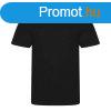 JT001 tri-blend rvid ujj frfi pl Just Ts, Solid Black-L