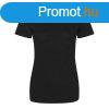 JT001F tri-blend Ni rvid ujj pl Just Ts, Solid Black-2X