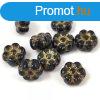 Cseh table cut gyngy - hosszban frt virg - Dark Sapphire