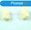 Gyanta gyngy - Buddha - Cream - 12x16mm