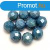 Cseh csiszolt goly gyngy - Chalk Blue Luster - 8mm
