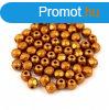 Cseh csiszolt goly gyngy - Bronze Gold Matt - 3mm