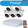 Dahua 5 dome kltri kamers IP kamerarendszer 4MP sznes j