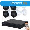 Dahua 4 biztonsgi kamers IP kamera rendszer 5MP