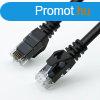 Nestron NCN-P1C6U-20CBK UTP patch kbel, Cat6, rz, fekete, 