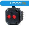 BOX PS- START/STOP WHIT 2 ENTRIES, IP65