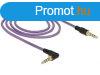 DeLock Stereo Jack Cable 3.5mm 4 pin male > male angled 1