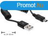 DeLock USB2.0-A apa > USB mini apa spirl kbel