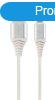 Gembird CC-USB2B-AMLM-1M-BW2 Lightning Premium cotton braide