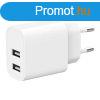 Gembird 2-Port Universal USB Charger White