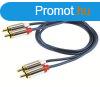 USE A 3-1M Audi kbel, 2 x RCA fm dug - 2 x RCA fm dug,