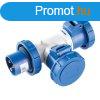 EC690 ADAPTOR 1 PLUG/2SOCKETS 2P+E 16A IP67