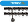 Landhouse 19mm karnis dupla fekete krm Cilinder vggel