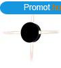 4-Sides-R oldalfali kr alak LED lmpatest, fekete (4W) ter