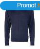 PR694 V-nyak finom kts frfi pulver Premier, Navy-3XL
