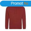 Just Hoods Uniszex laza szabs kapucnis pulver AWJH001, Br