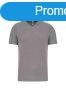 PA476 V-nyak frfi rvid ujj sportpl Proact, Fine Grey-S
