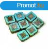 Cseh table cut gyngy - hosszban frt napsugaras ngyzet - 