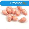 Cseh prselt csepp gyngy - Milky Peach - 6x9mm (tetejn fr