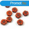 Cseh table cut gyngy - hosszban frt virg - Orange Picass